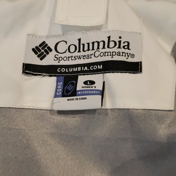 Columbia  Sportswear Company Women's Ladies Jacket Size Large White pink… - Picture 10 of 12